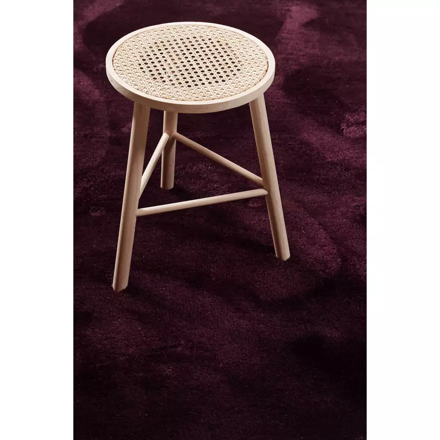 Homie Living Hochflorteppich Pisa bordeaux rot