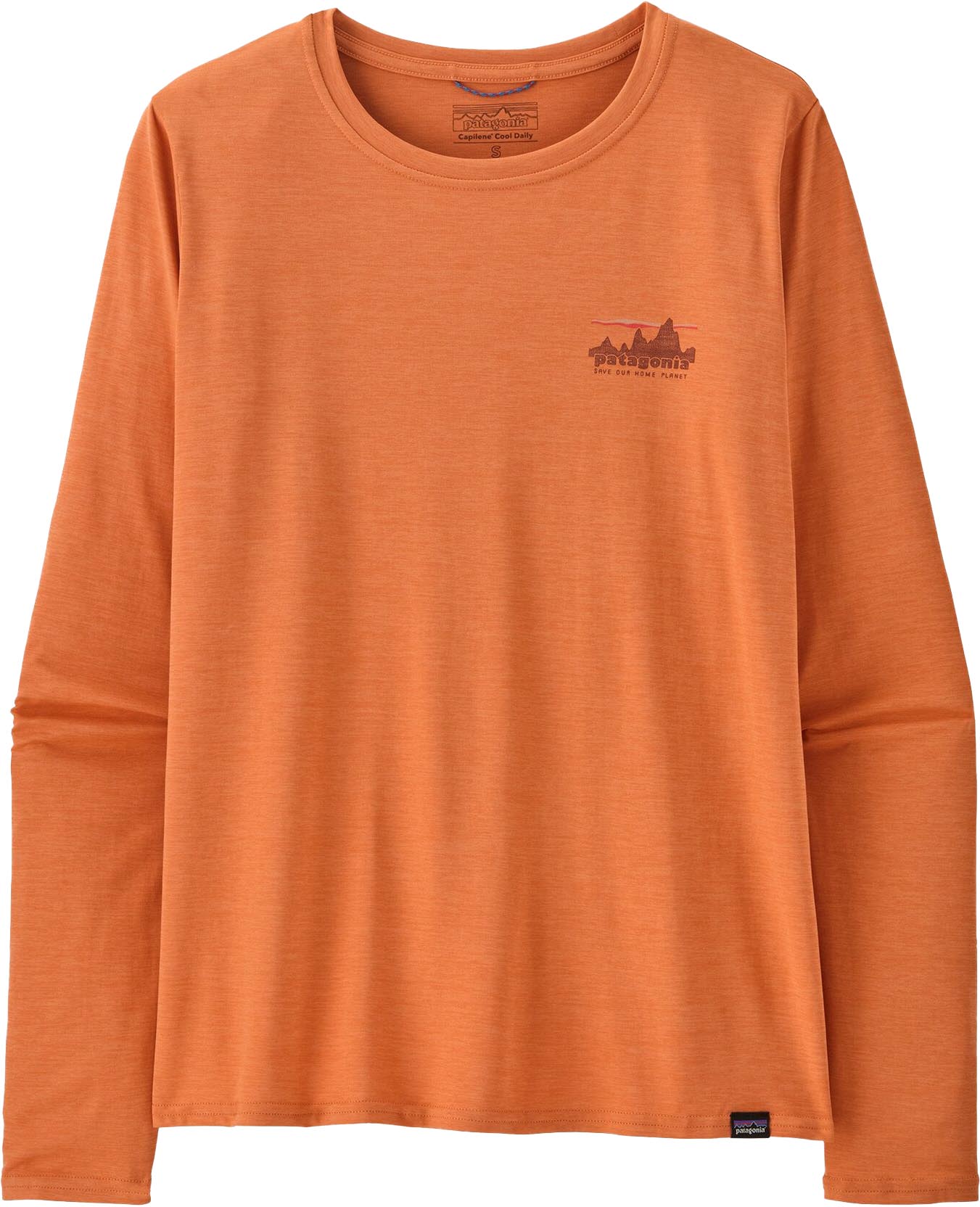L/S Cap Cool Daily Graphic Shirt Dame 73 Skyline: Rock Melon X-Dye