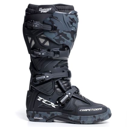 Bottes cross TCX Boots COMP EVO 2 - MICHELIN - BLACK CAMO 2024 - Noir / Gris