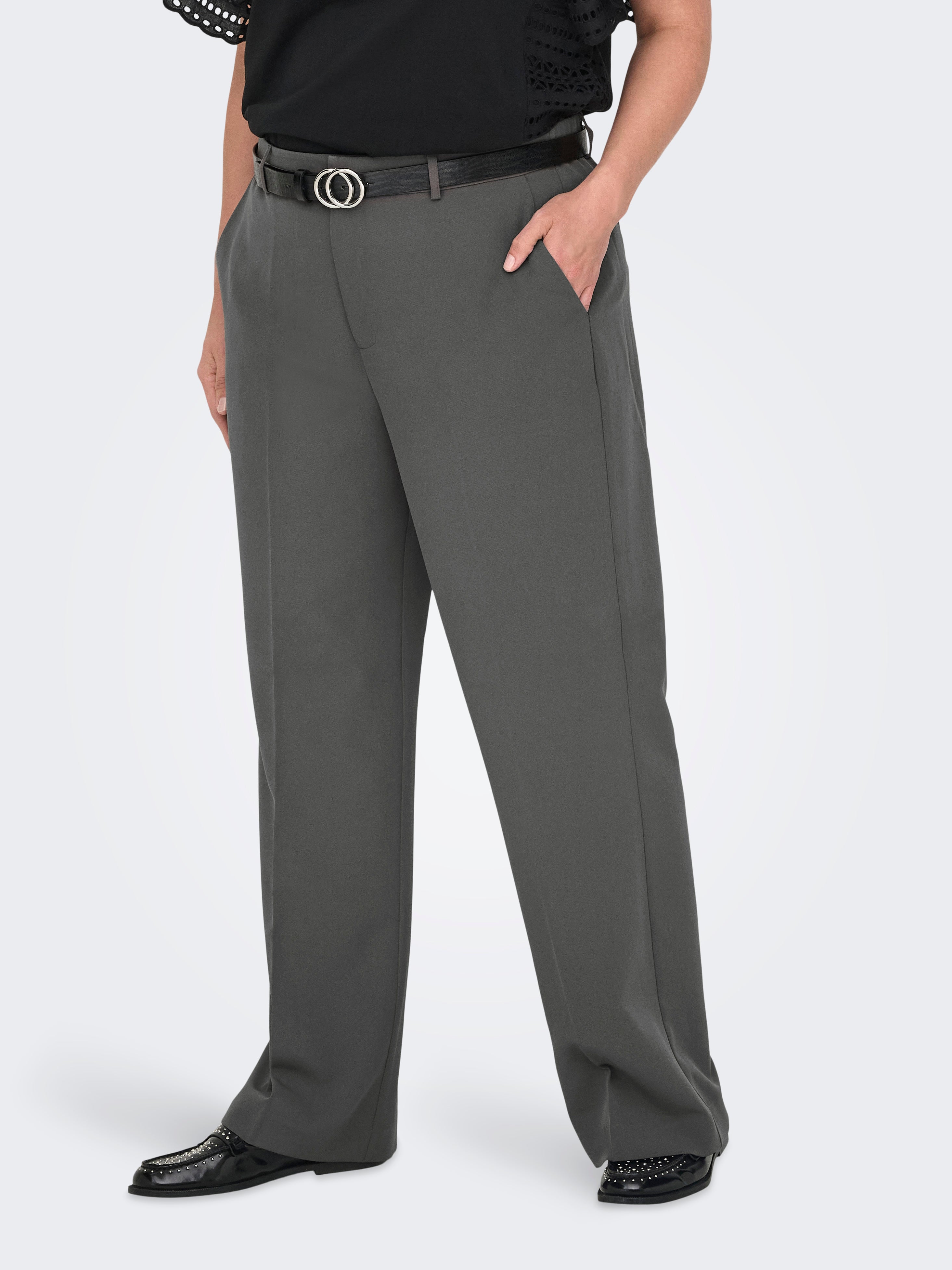 CARBERRY Hohe Taille Weiter Beinschnitt Hose Magnet