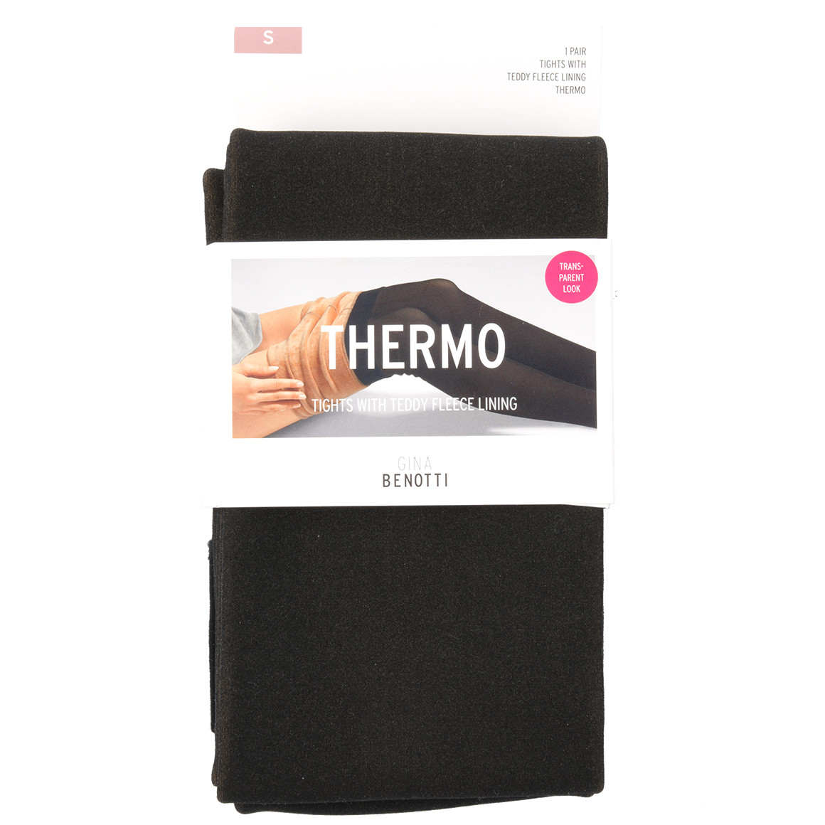 Gina Benotti Damen Thermo-Strumpfhose mit Teddyfutter schwarz