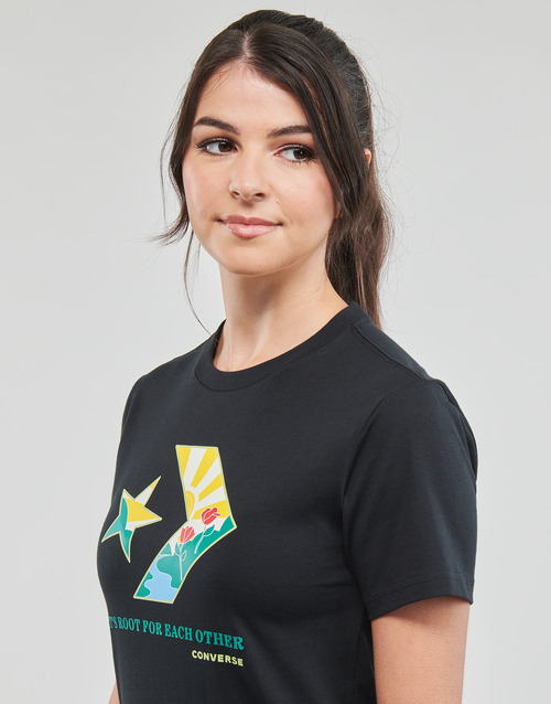Converse - STAR CHEVRON INFILL CREW T-SHIRT - Noir