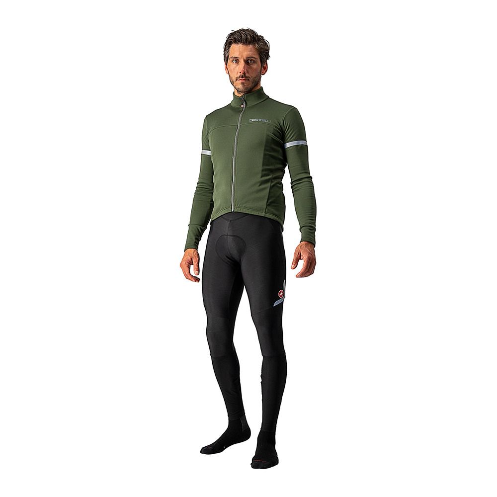 Castelli FONDO 2 - Maillot Homme military green/silver reflex