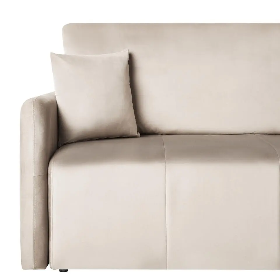 EGGE - Driezitsbank - Taupe - Fluweel