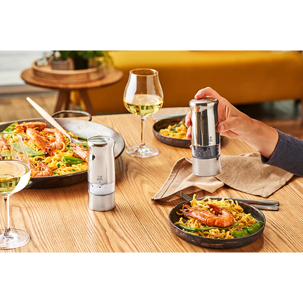 Coffret duo de moulins électriques inox Zeli Peugeot