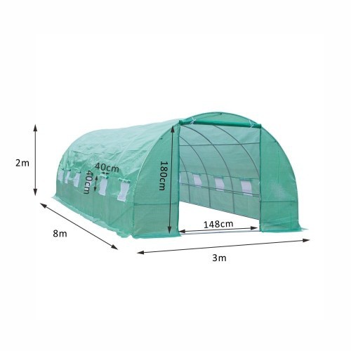Estufa Outsunny Home para Terraço ou Jardim, Verde