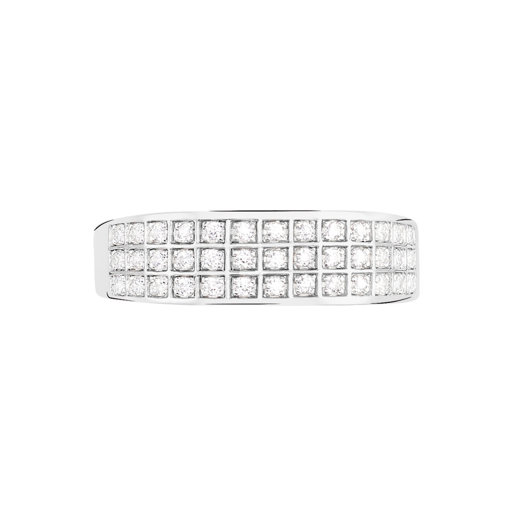 Bague Morjana Or Blanc Oxyde De Zirconium