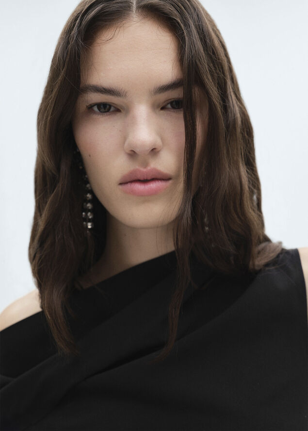 MANGO TOP. -- PLIT Black