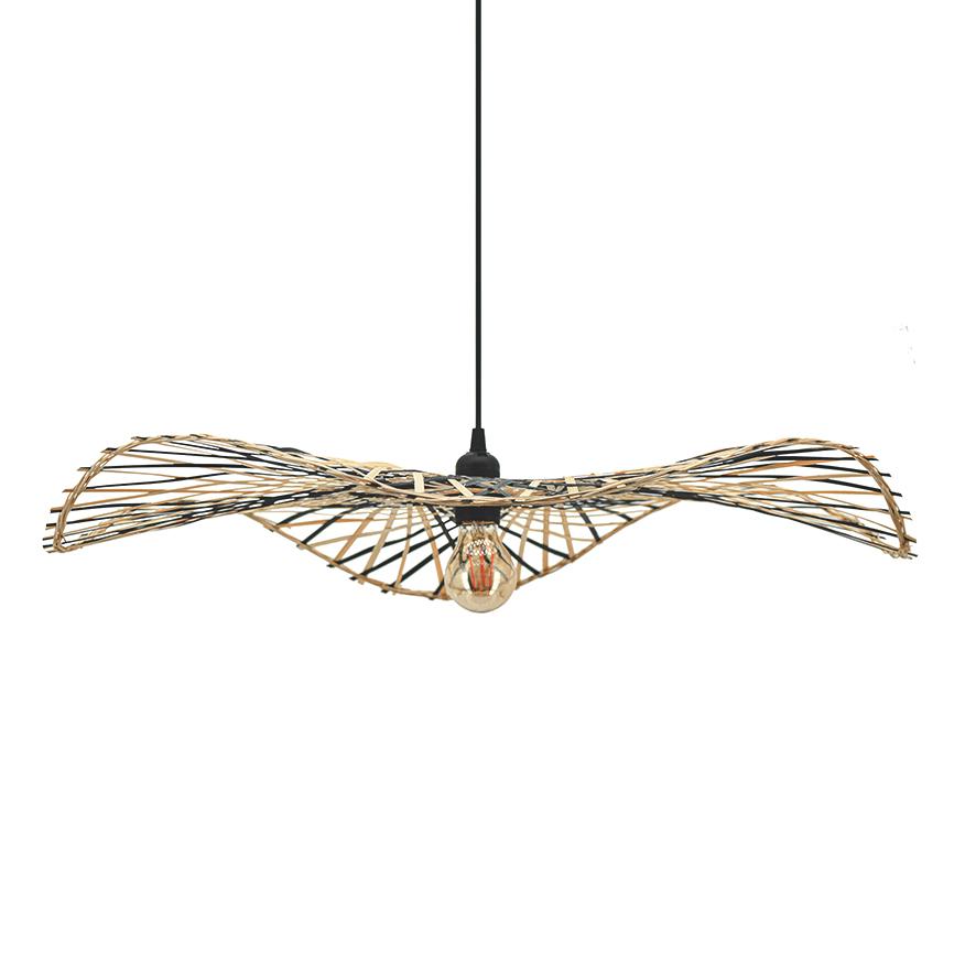 SUSPENSION PERRY NOIRE ET NATUREL