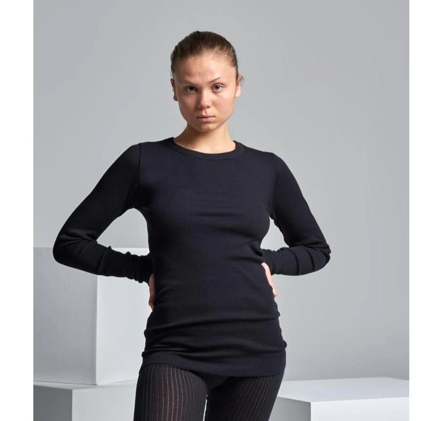 Seamless Basic  Allure bluse - sort
