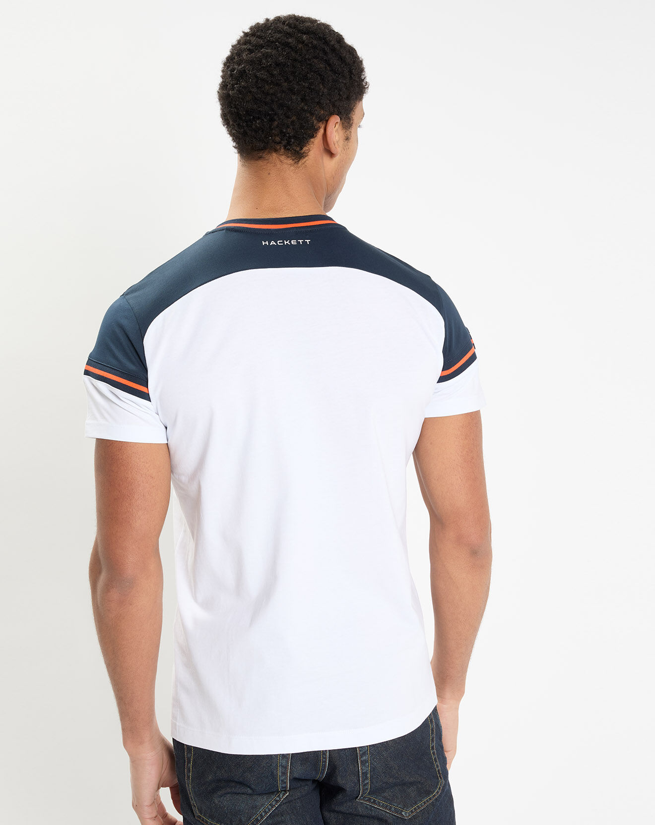 Hackett London T-Shirt Regular Fit Aston Martin Racing blanc
