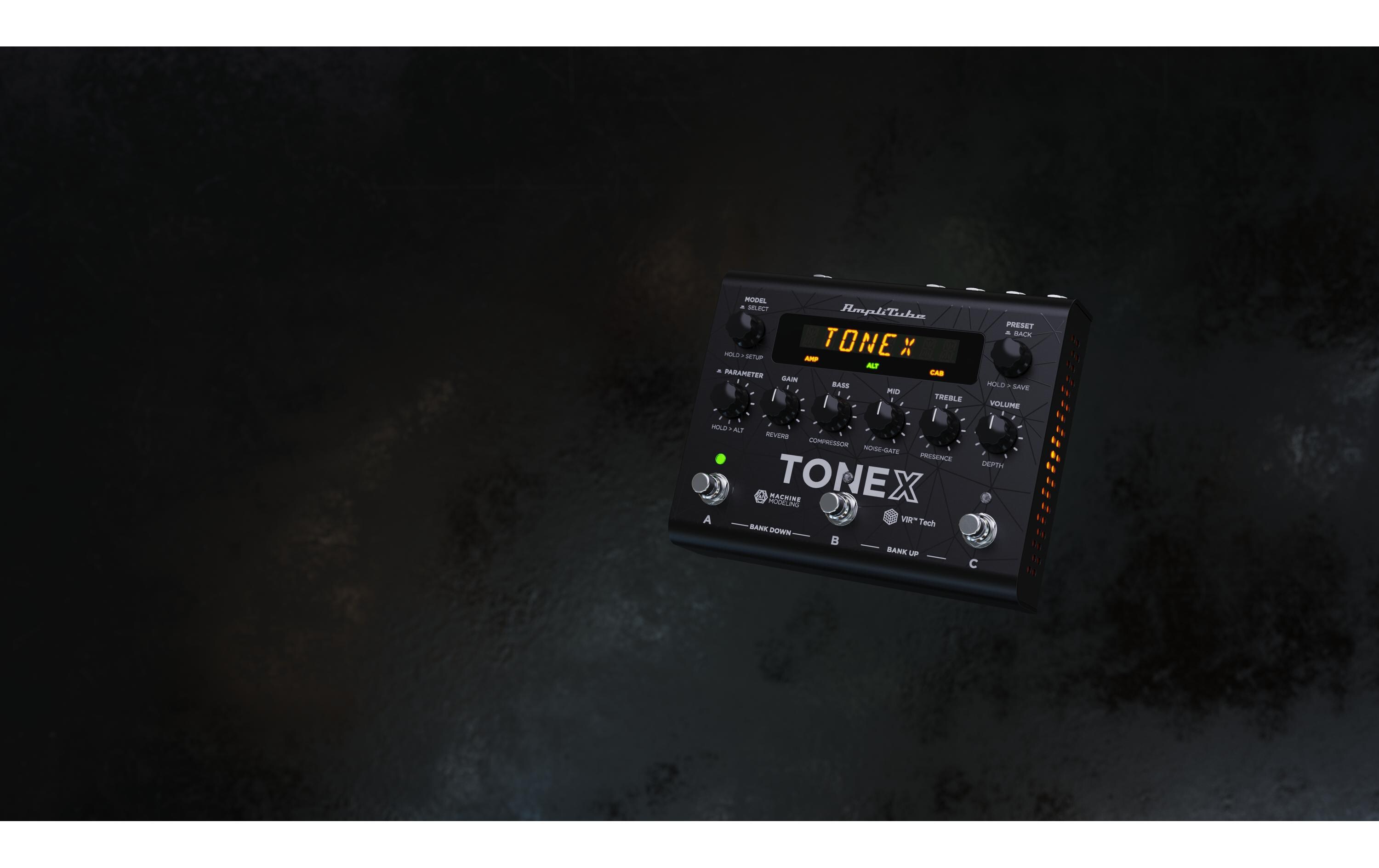 Pedal ToneX<br>KI-maschinenmodellierte Töne live auf der Bühne