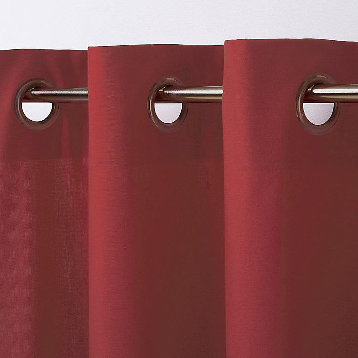 Rideau GoodHome Hiva rouge l.140 x H.260 cm