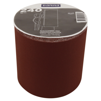 GAMMA schuurpapier rol 25 meter K240 klemmen6 st.