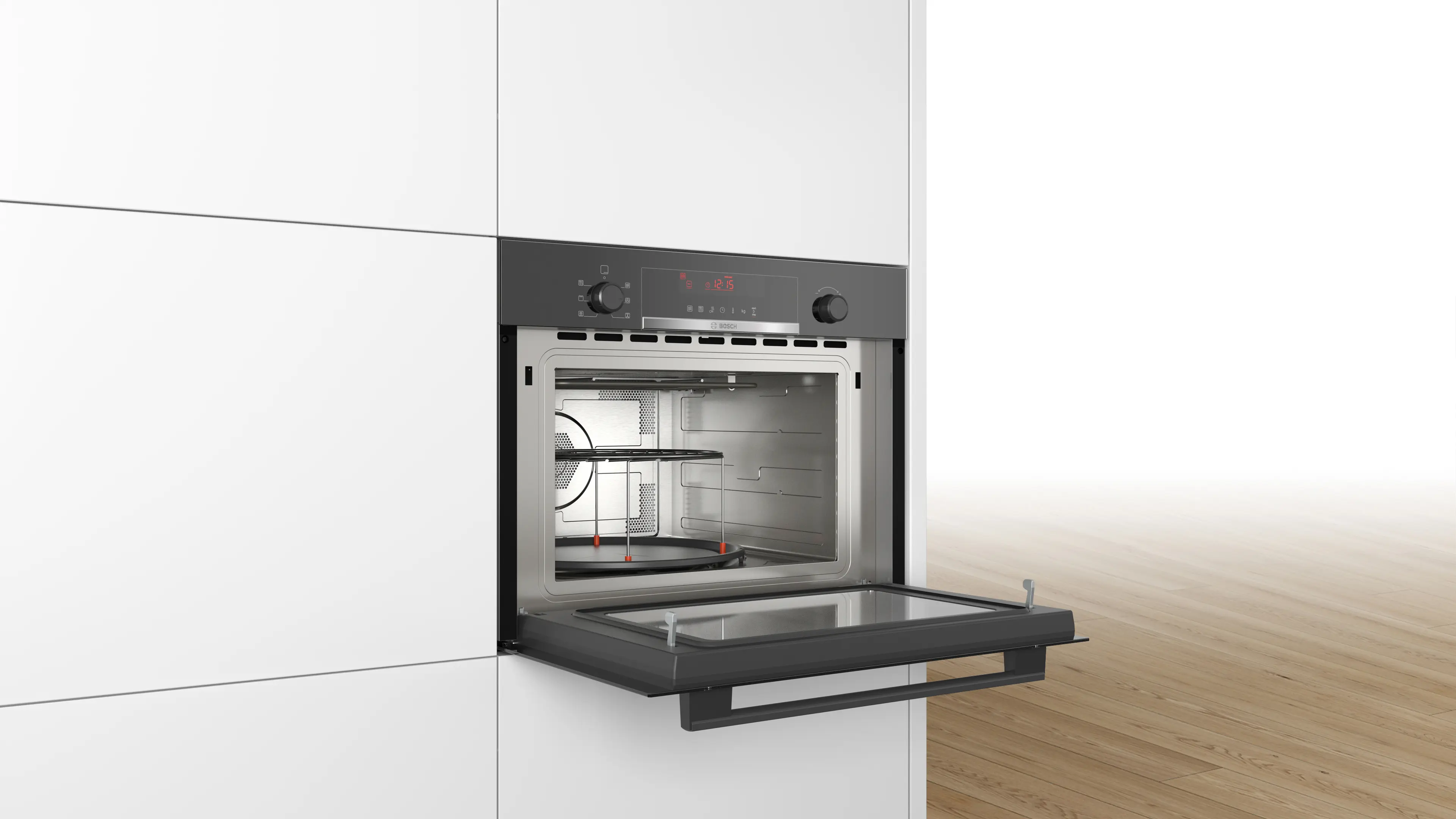 Serie 4 Compacte magnetron met hetelucht Zwart