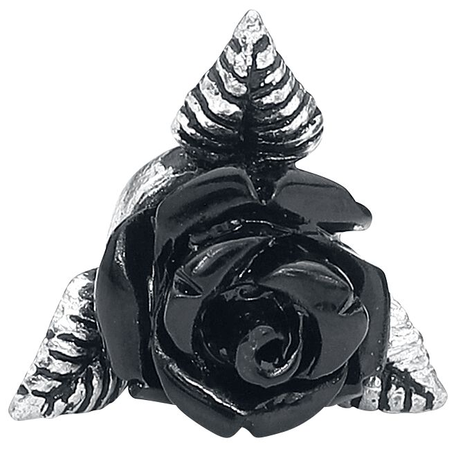 Clous D'Oreille Roses Noires | Alchemy Gothic Set de boucles d'oreilles