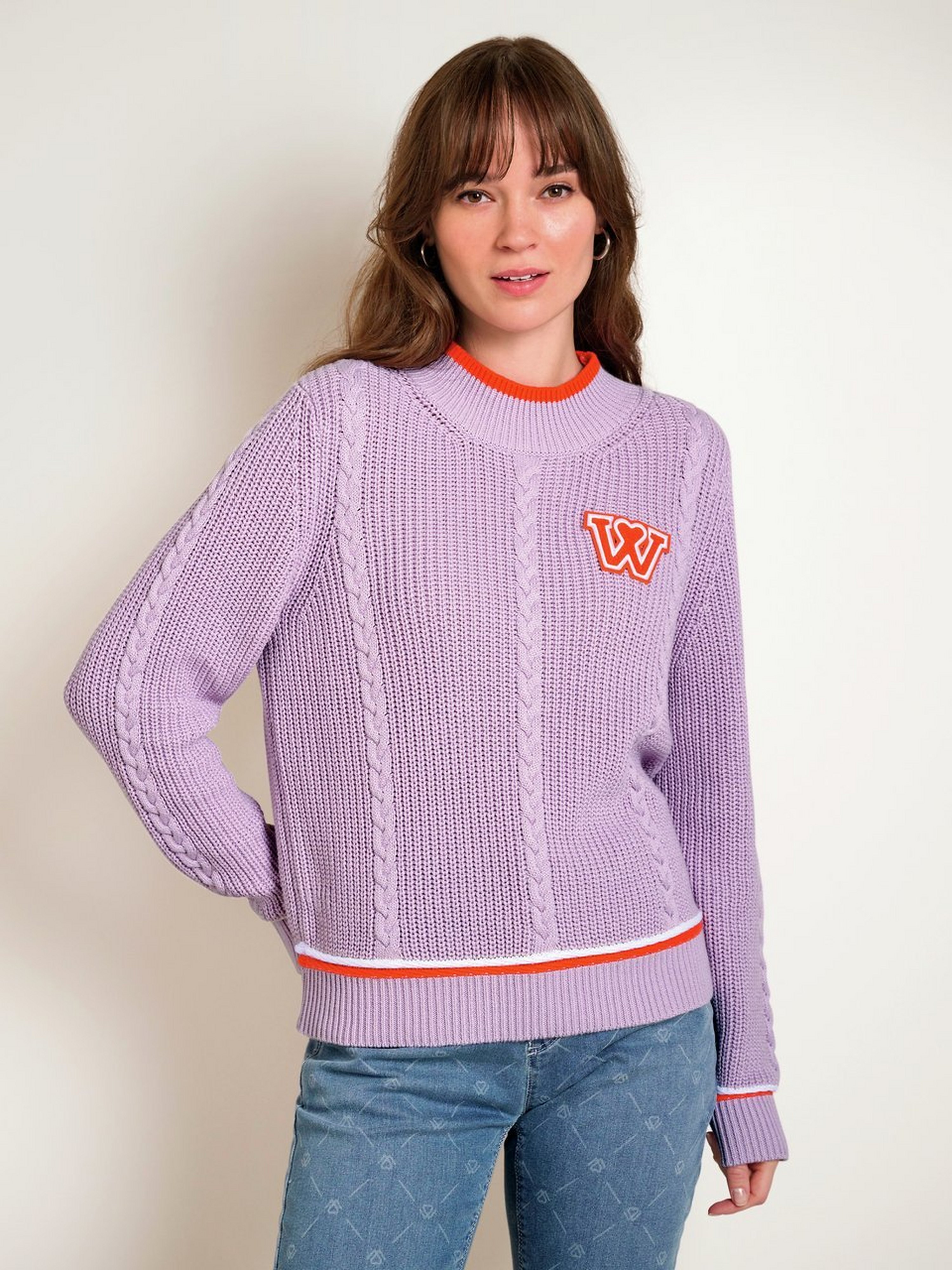 Pullover mit Stehbund