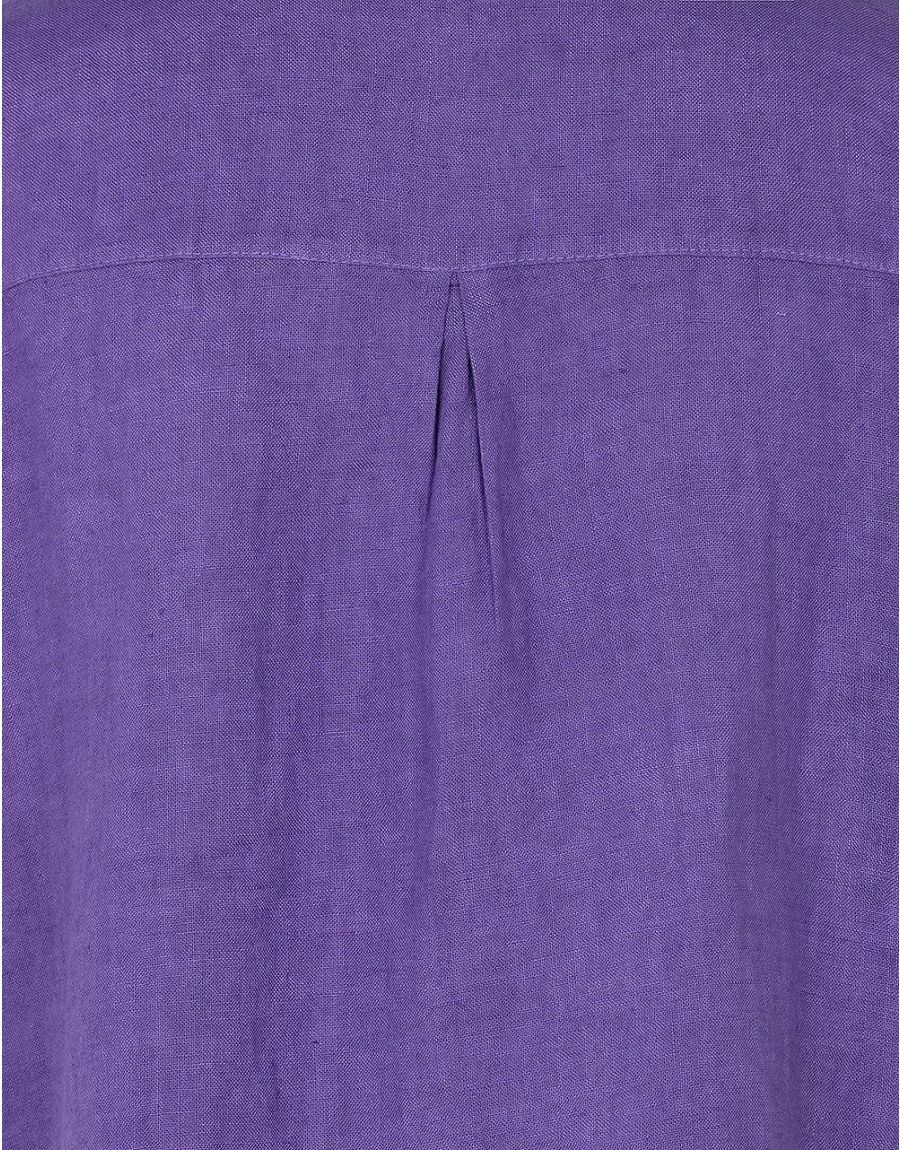 Chemisier violet 100% LIN