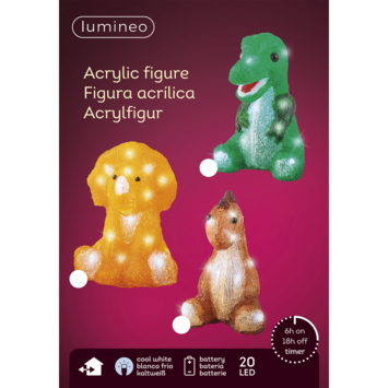 Beeldje LED verlichting dinosaurus