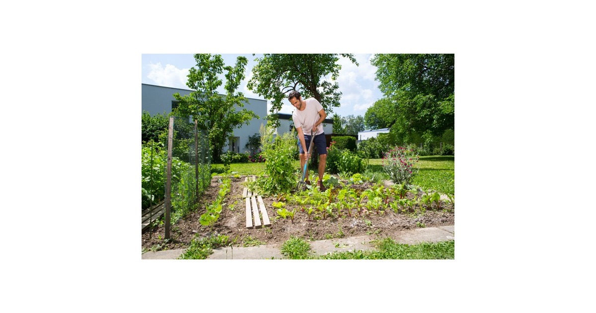 GARDENANatureLine Spitvork  (Houtkleur/turquoise, 17002-20)