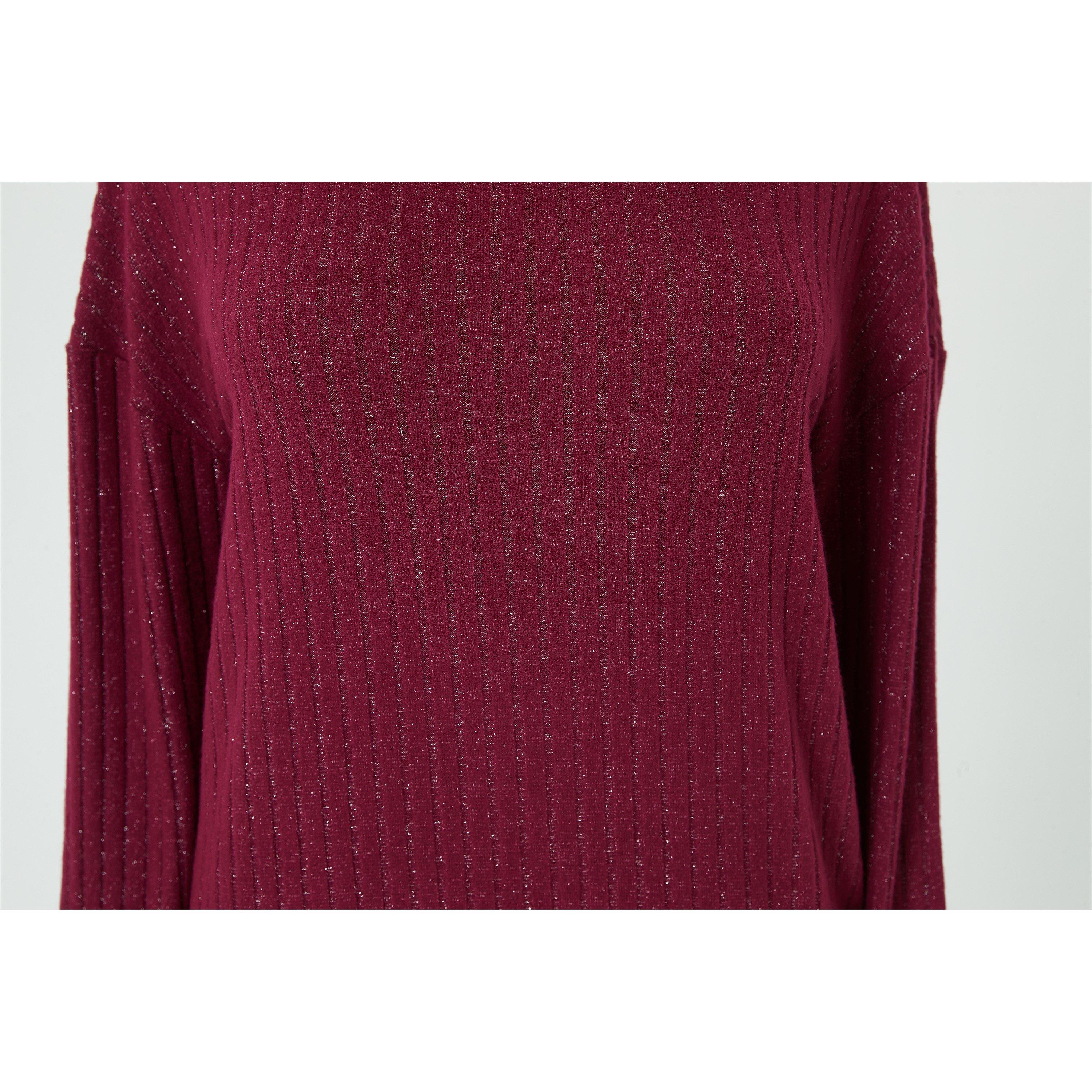 Linea Ladies Sparkle Rib Cowl Neck Lounge Set