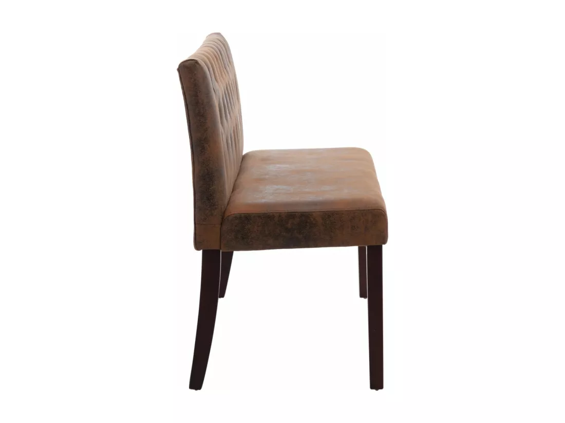 Banc 148,5cm Marron Similicuir daim