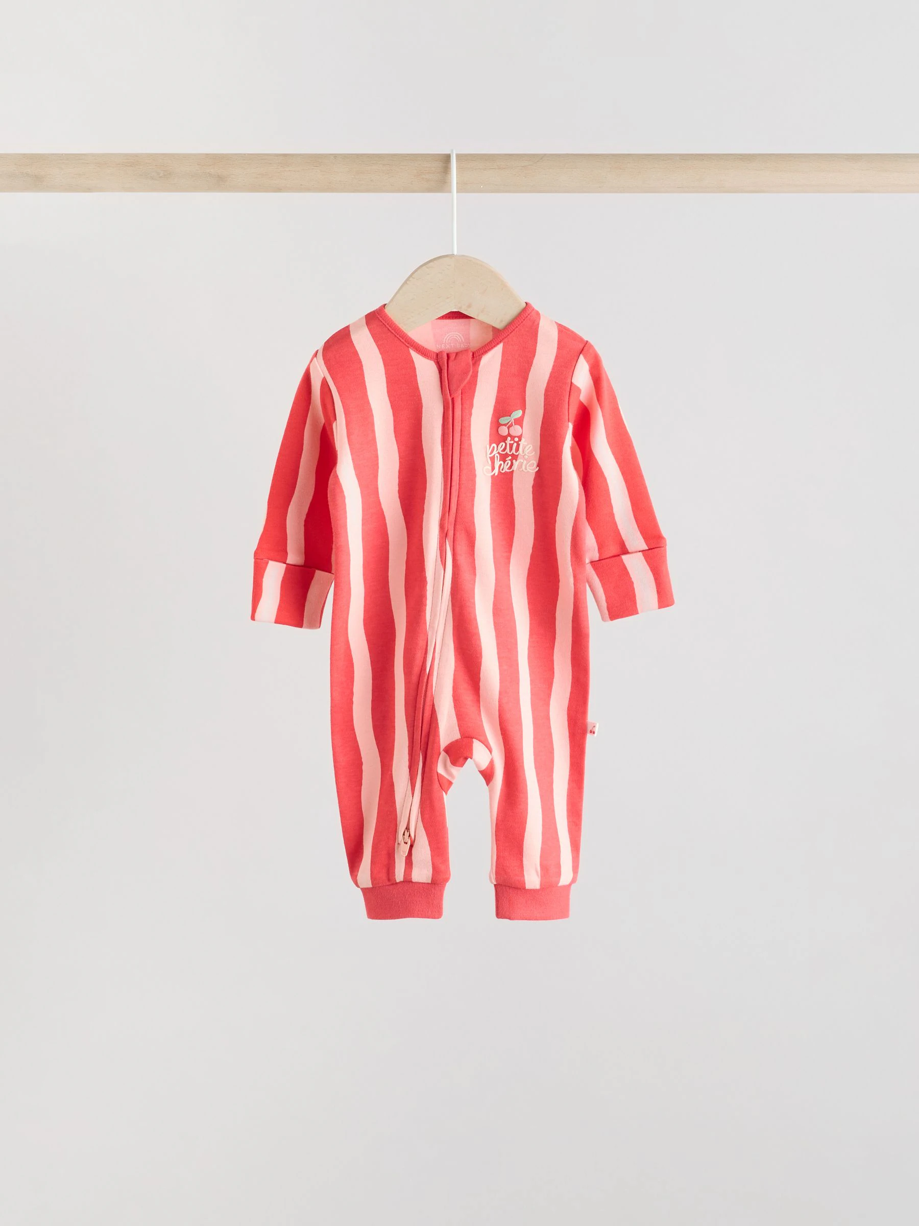Rode kers - Verpakking van 4 Baby pyjama's met tweewegrits en Print (0mnd -3jr)