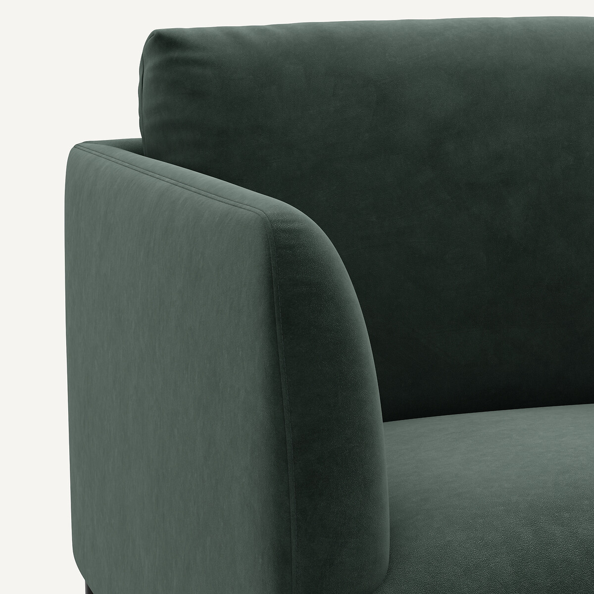 AM.PM<br>Poltrona de veludo, design Oscar E. Gallina