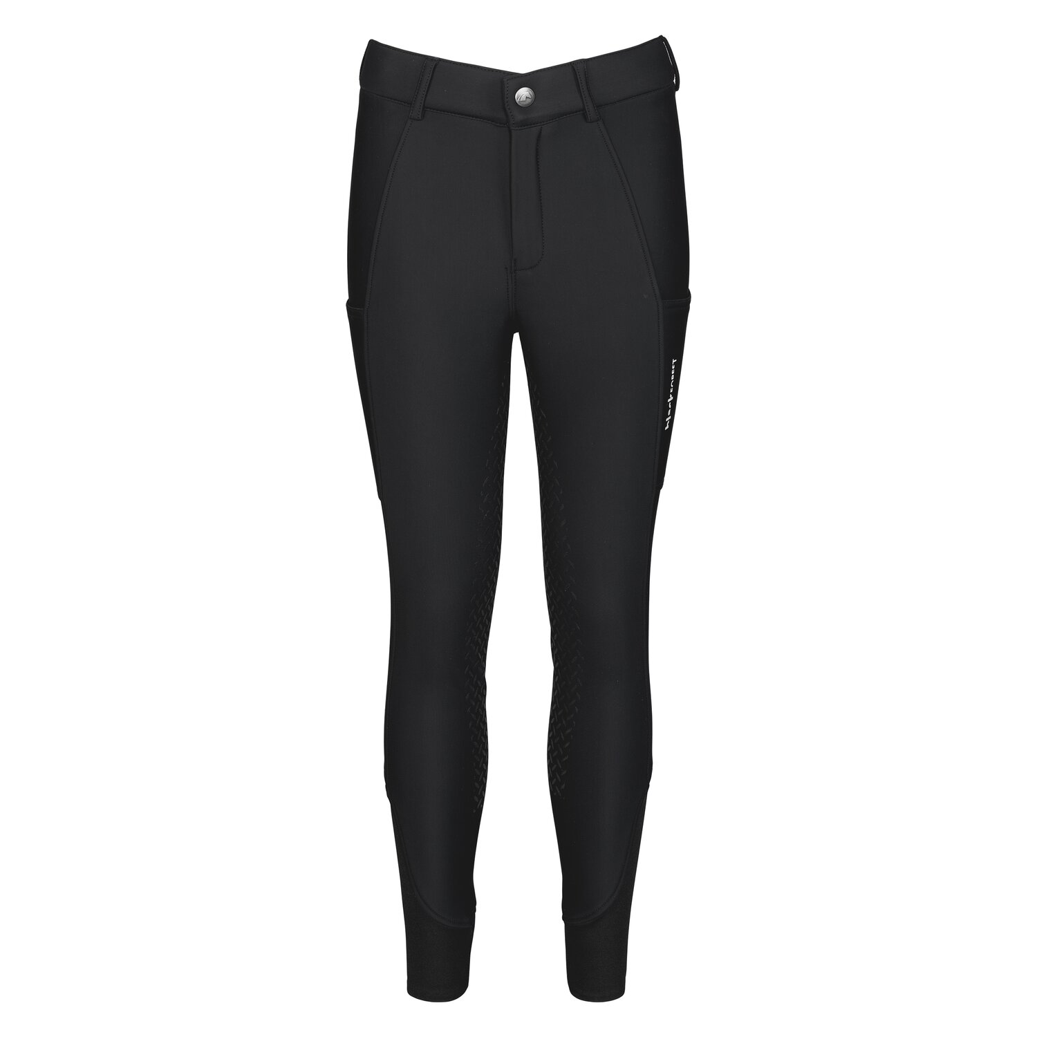 black forest kids Vollbesatz-Reithose Softshell Grip - black