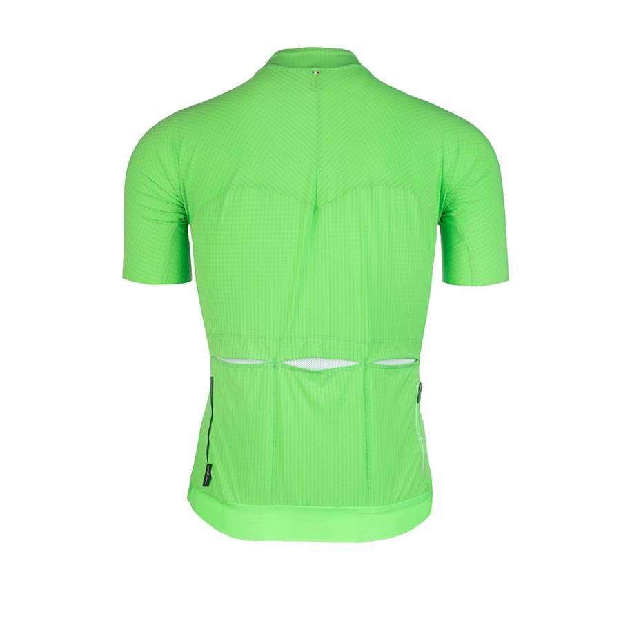 Q36.5 L1 Pinstripe X Fietsshirt Korte Mouwen Groen Heren