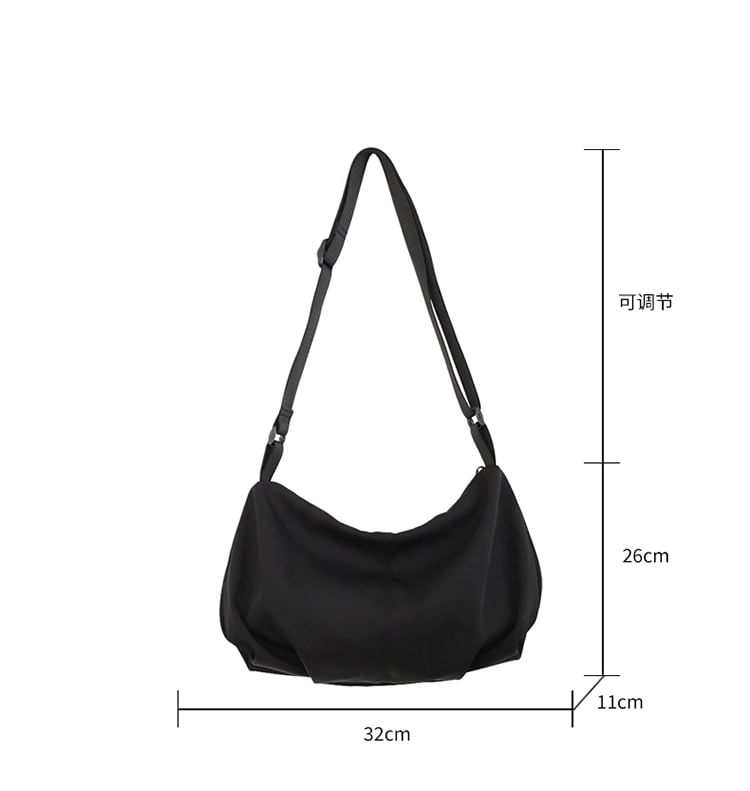 IOU - Effen nylon crossbodytas