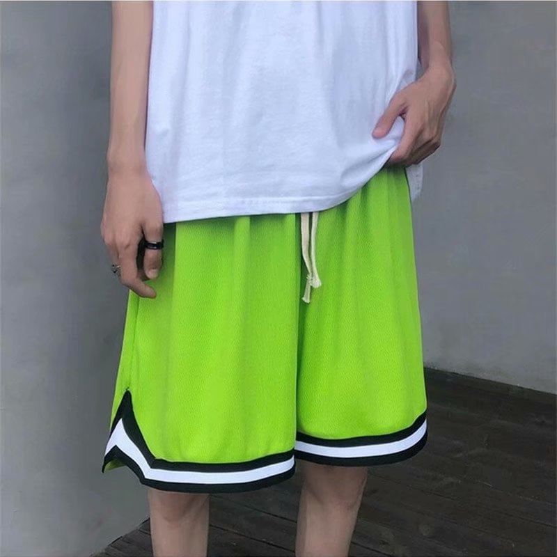 Acrius - Shorts met hoge taille en contrasterende afwerking