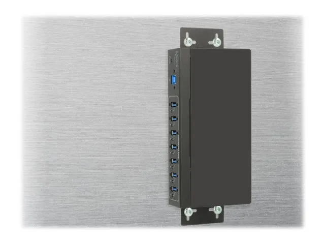 Delock External Industry Hub 7 x USB 3.0 Type-A with 15 kV ESD protection - Hub - 7 x SuperSpeed USB 3.0 - væg-monterbar - DC strøm