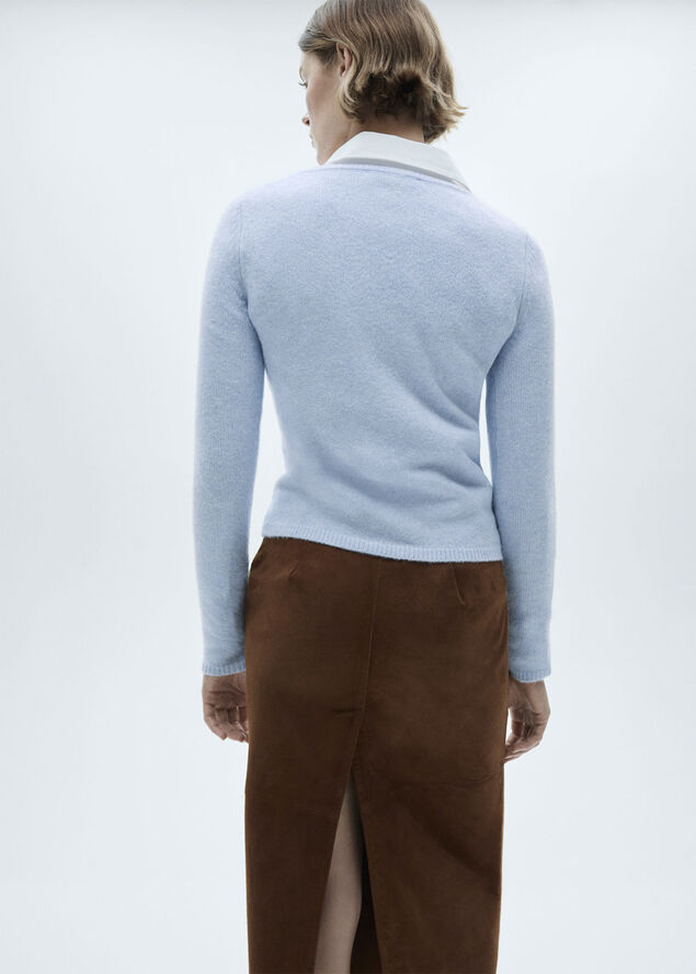 MANGO SWEATER. -- SEEDS Lt-pastel blue