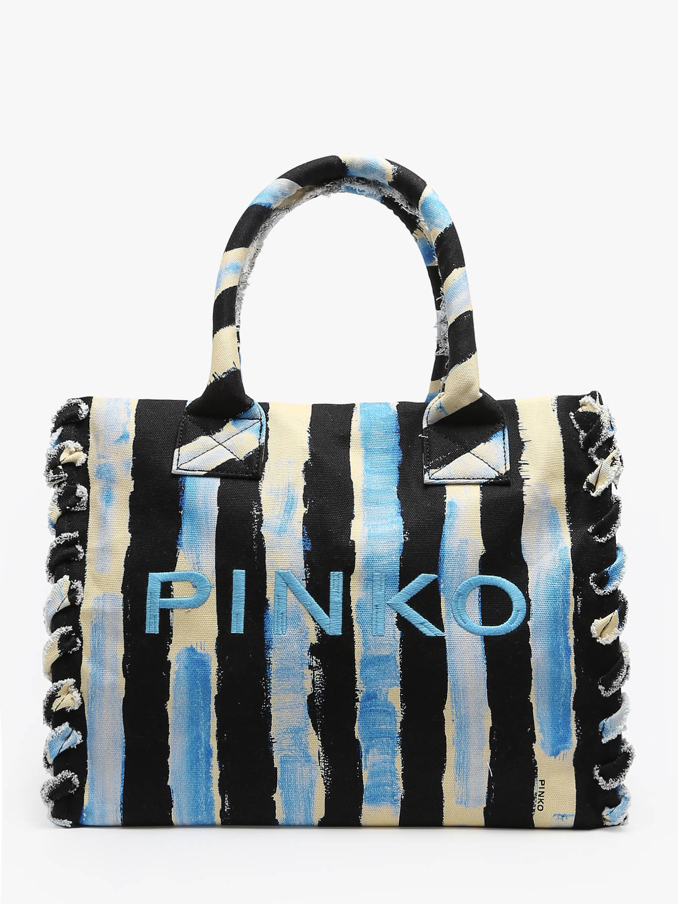 Sac port paule Logo shopper coton PINKO