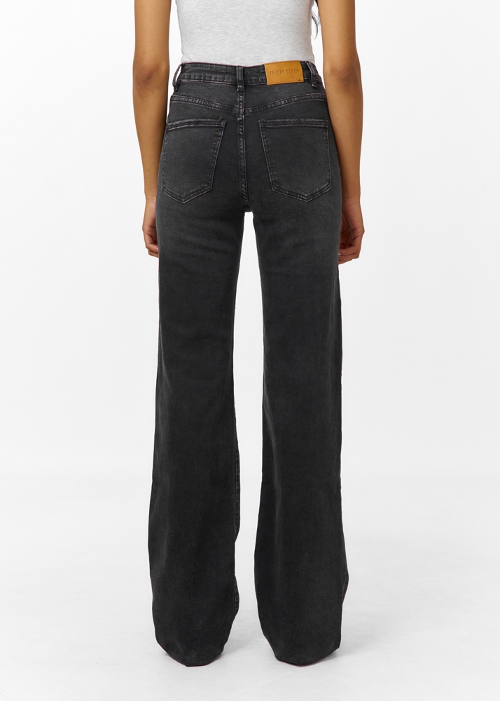 Straight leg stretch jeans midnight zwart