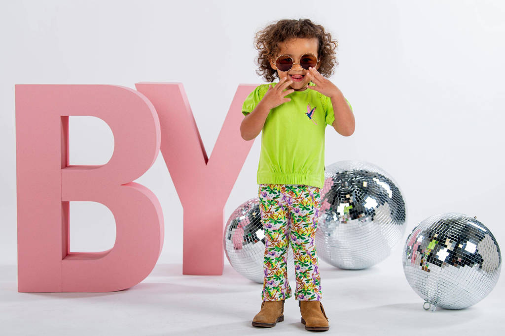 B.Nosy T-shirt met printopdruk gifgroen