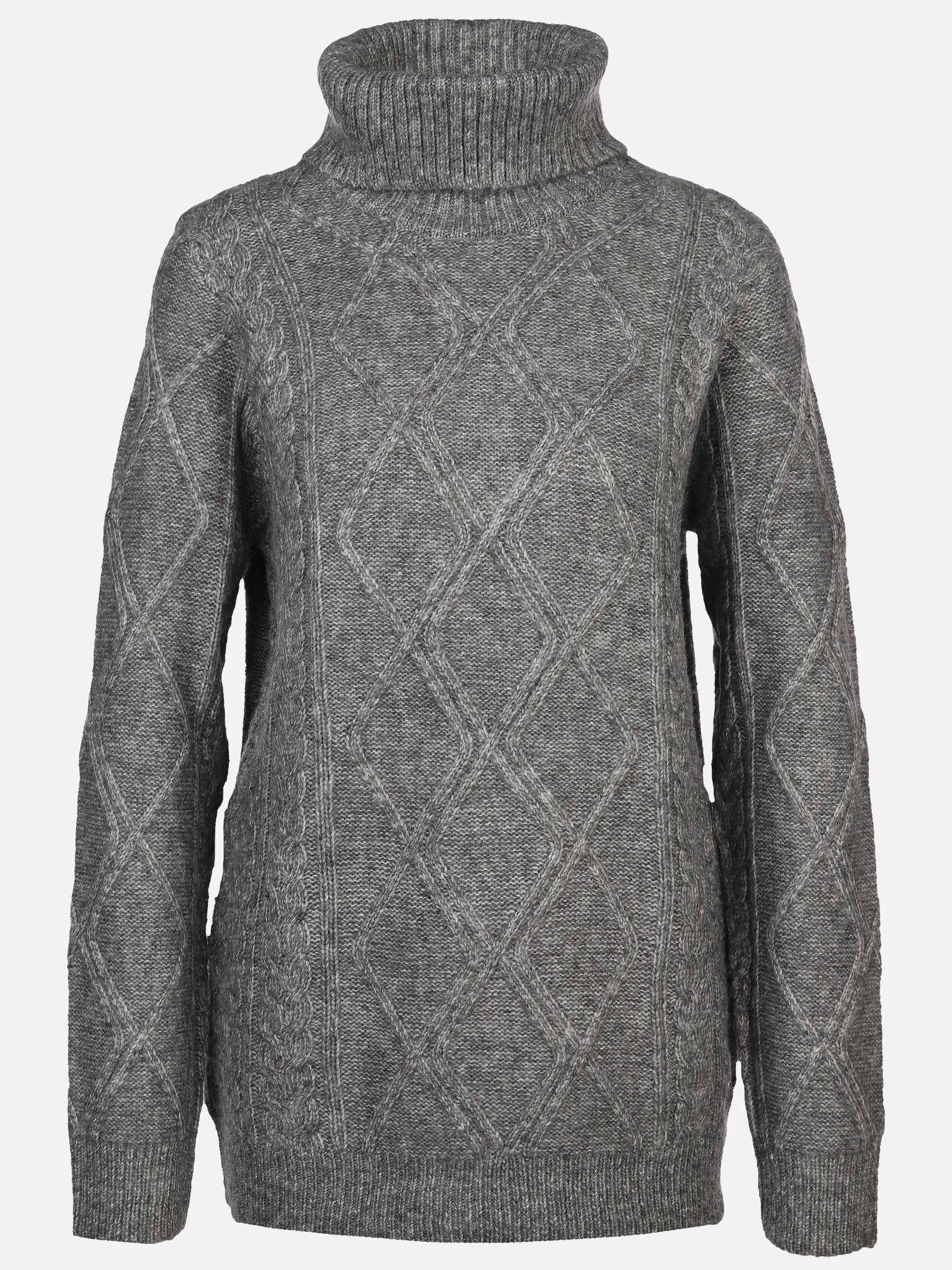 Damen Pullover mit Rollkragen und Muster