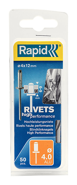 Rivets Haute performance Rapid Ø4.0x12mm