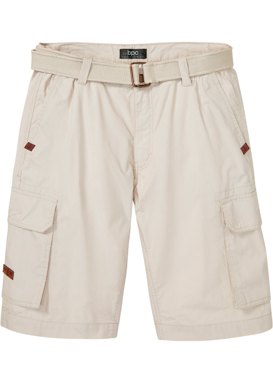 Bermuda cargo avec ceinture, Regular Fit