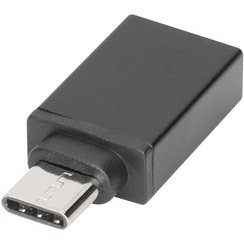 Adaptateur USB, USB-C - USB-A, noir