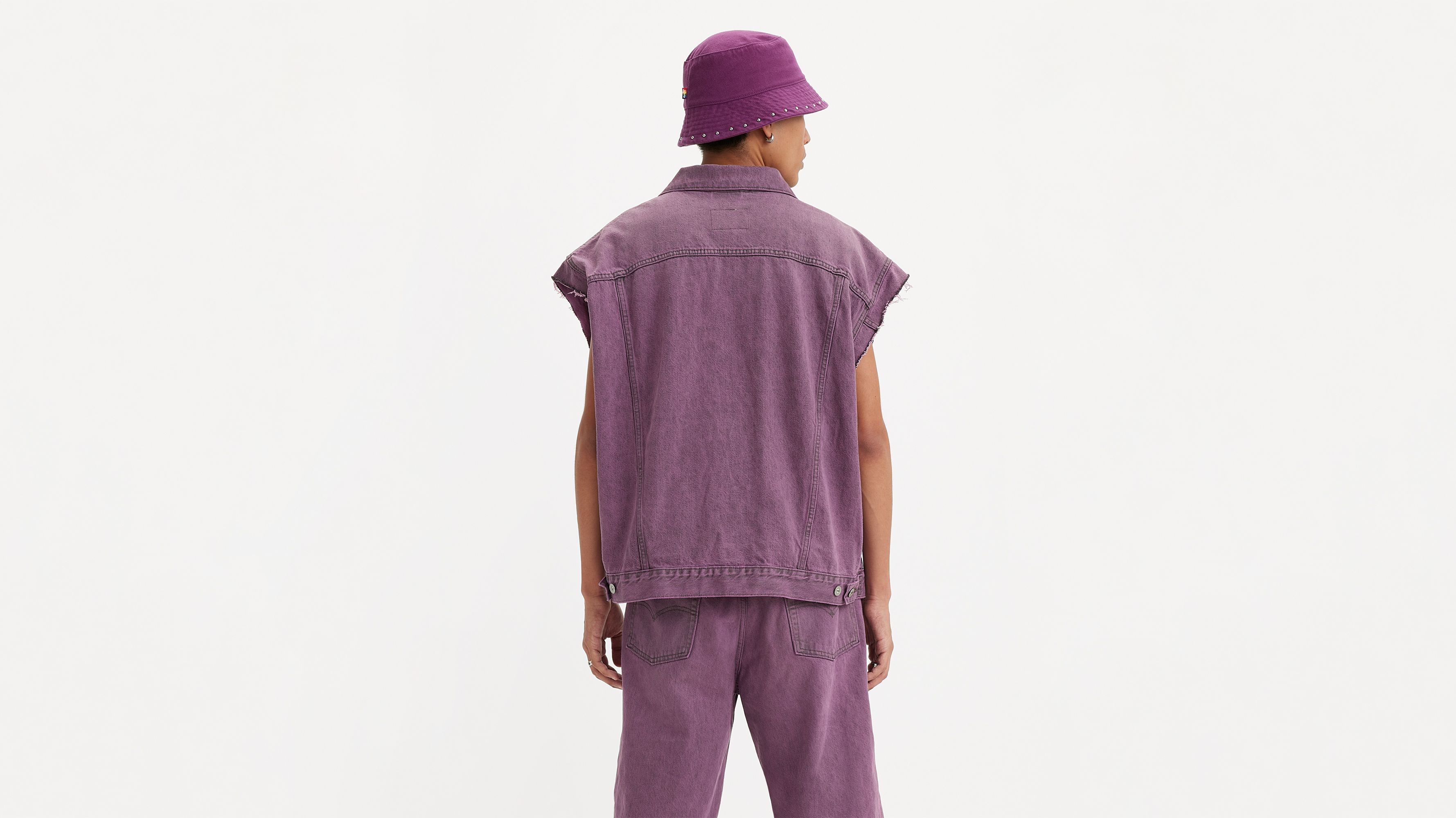 Trucker sans manches Liberation - Purple Worn In - Violet