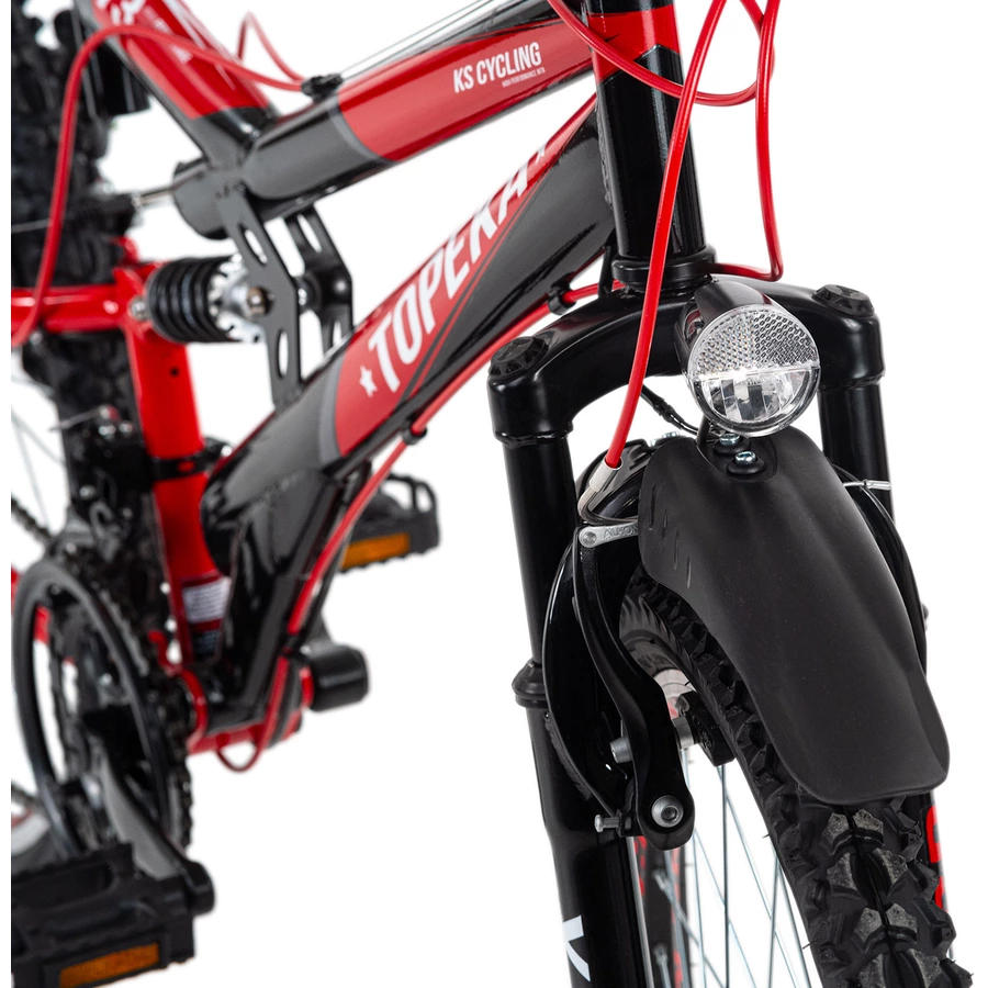 KS Cycling Mountainbike Fully ATB 26 Topeka Schwarz-Rot