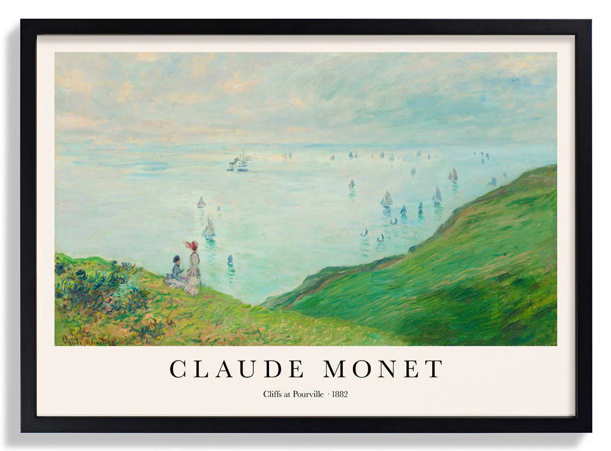 Klippen bei Pourville von Claude Monet