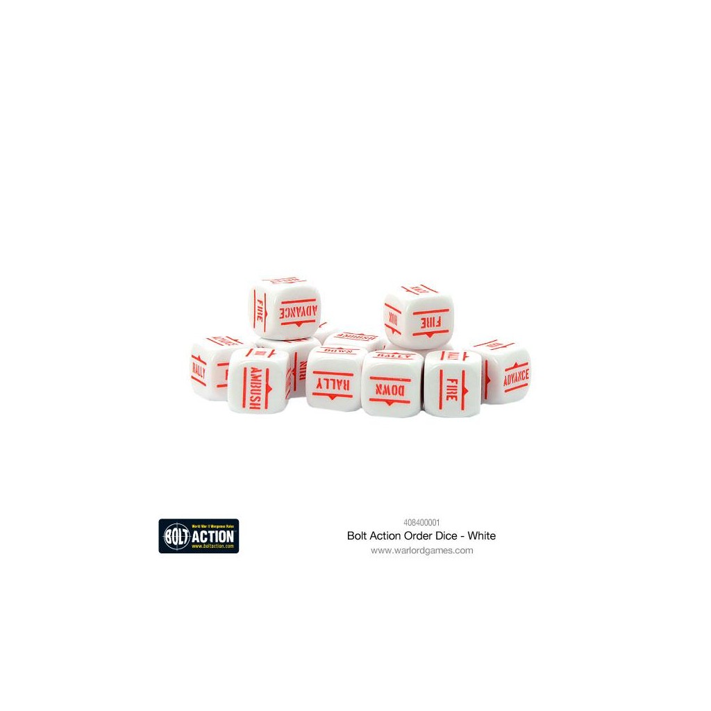 Bolt Action - White Order Dice Pack