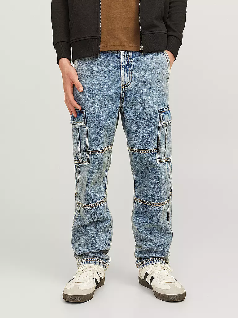 JACK & JONES Jungen Jeans Relaxed Fit JJICHRIS  blau