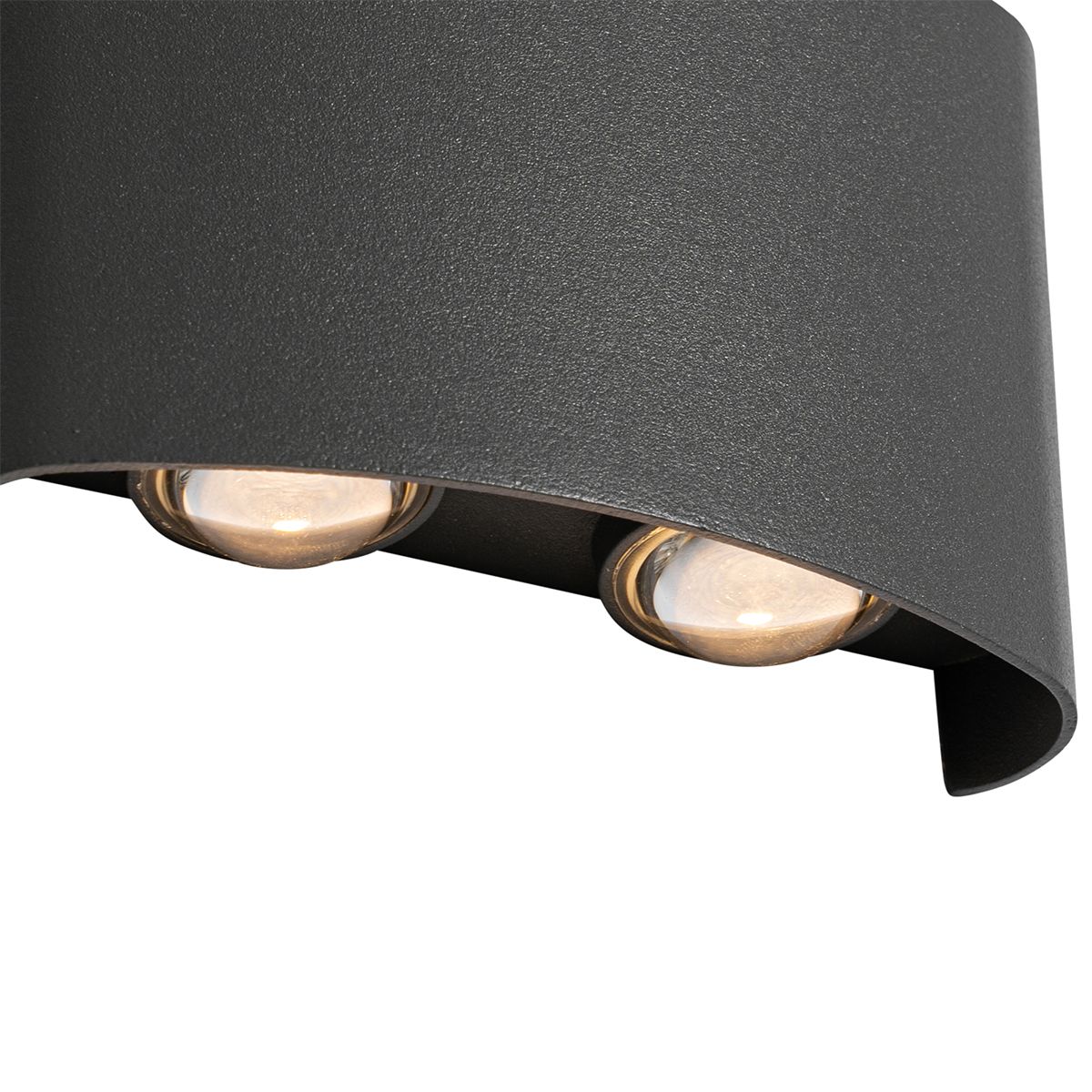 Buiten wandlamp donkergrijs incl. LED 4-lichts IP54 - Silly