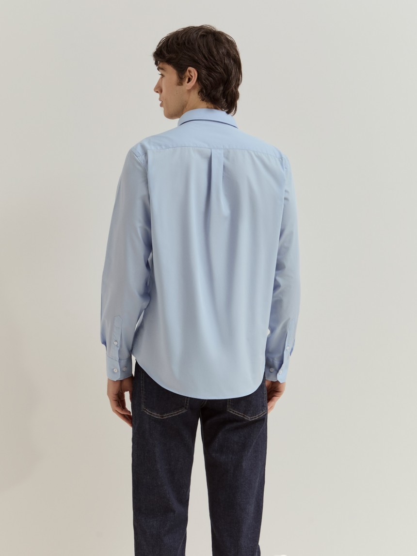 Camisa regular fit em algodão
