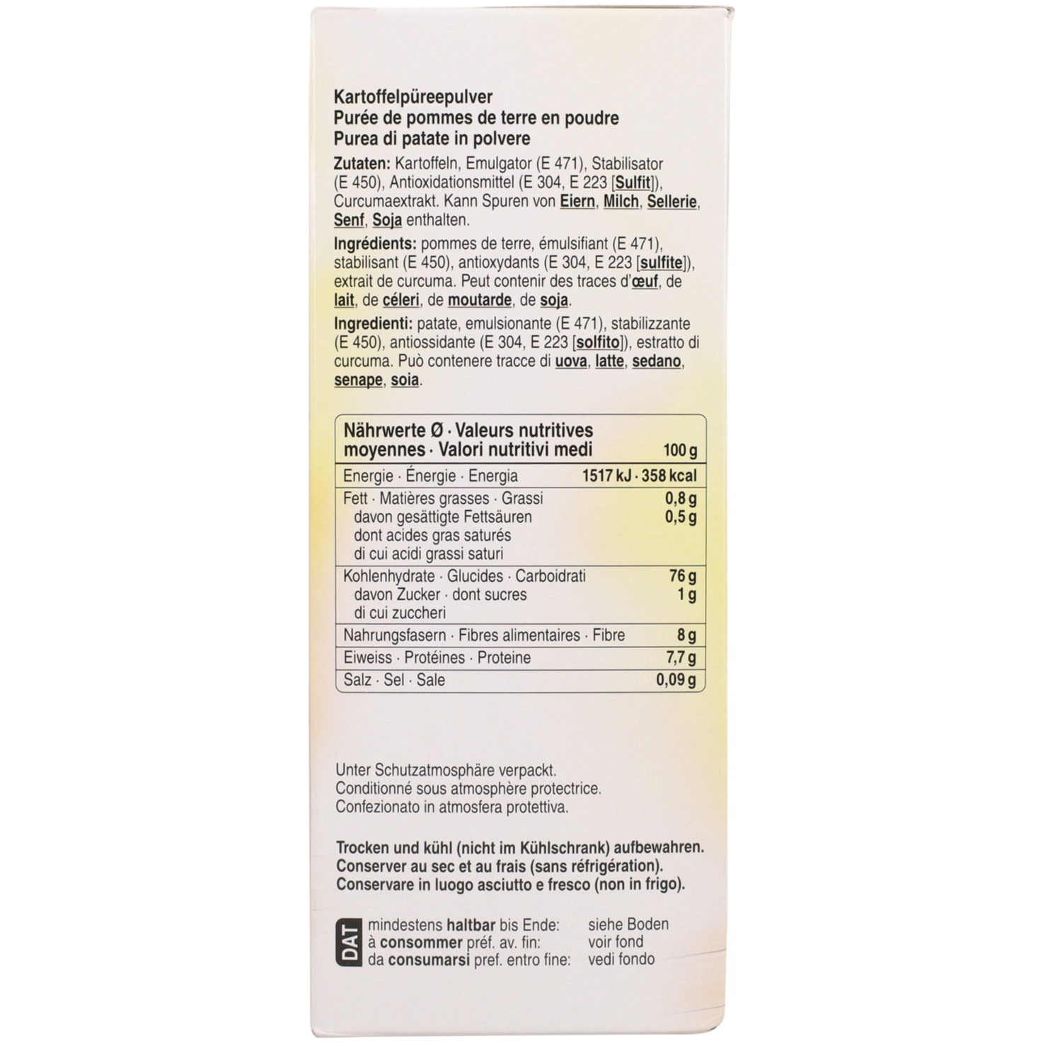 Prix Garantie Kartoffelstock