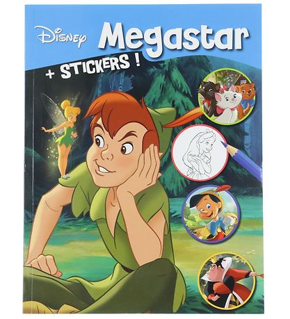 Megastar Malebog m. Klisterm?rker - 208 Sider - Peter Pan